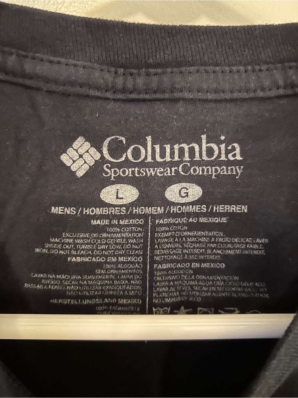 Columbia Navy Short-Sleeve Logo T-Shirt with Gold Accent - Picture 3 of 5